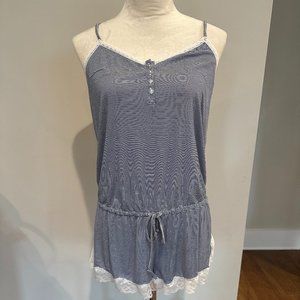 Victoria's Secret Pajama - Blue & White - Size L